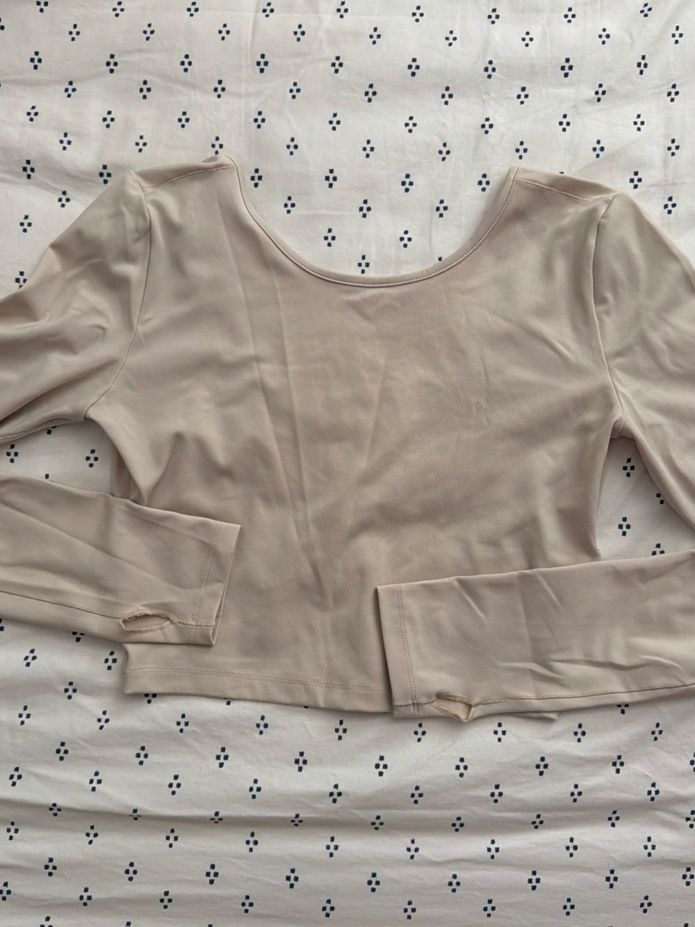 Madewell Nude Scoop Neck Long Sleeve Top - Picture 1 of 7